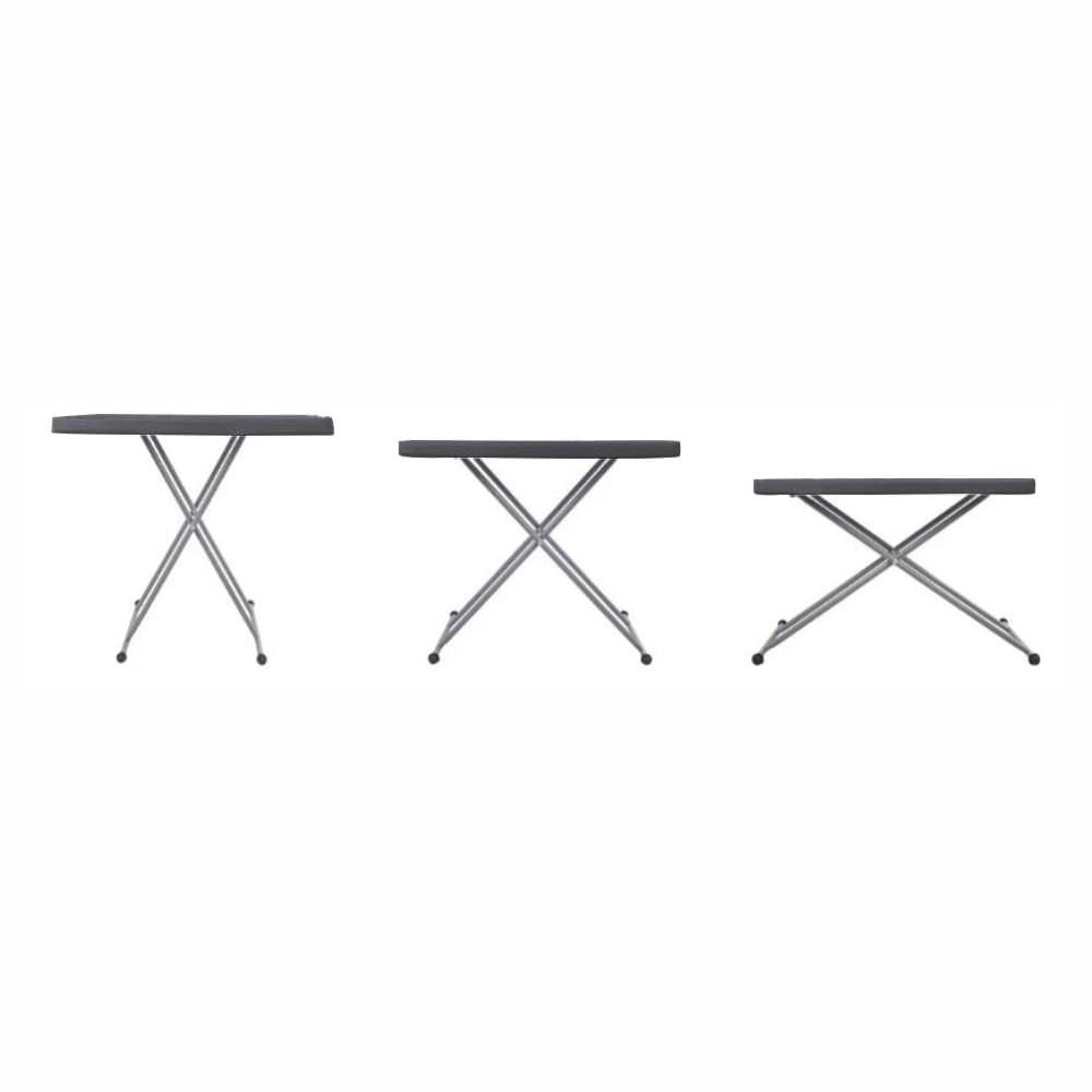 Encontraproduto.com.br - Mesa dobrável com ajuste de altura Robust 80cm NTK