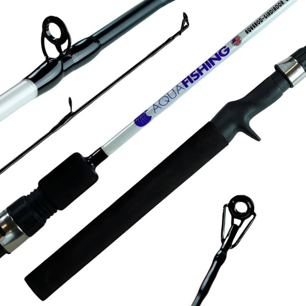 Vara para Carretilha Gladiador C472 Estrutura Leve 1,40m CX30 Lagos Branca Aquafishing
