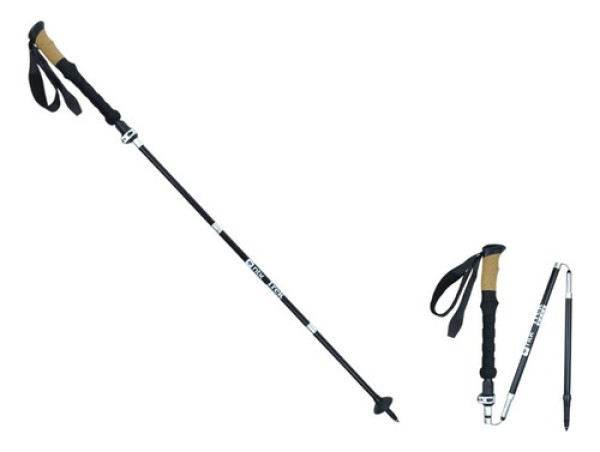 Encontraproduto.com.br - Bastão de Caminhada TREK RACE Alumínio 7075 135cm Preto NTK