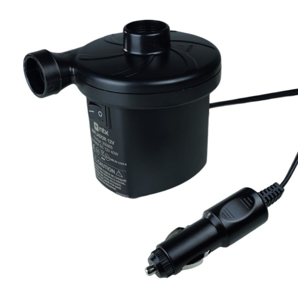 Encontraproduto.com.br - Inflador 12V com Estrutura em Plástico ABS e PS Compacto NTK
