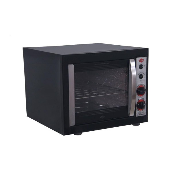 Encontraproduto.com.br - Forno Elétrico Layr, Cristal Plus Black, 1750W, 46 Litros, com Timer - 1928
