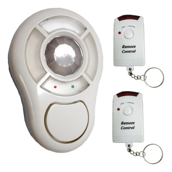 Alarme de Teto sem Fio com Sensor, Sirene e 2 Controles Remotos