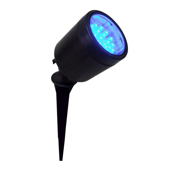Espeto para jardim simples articulado de 19 LEDs 2W azul Key West