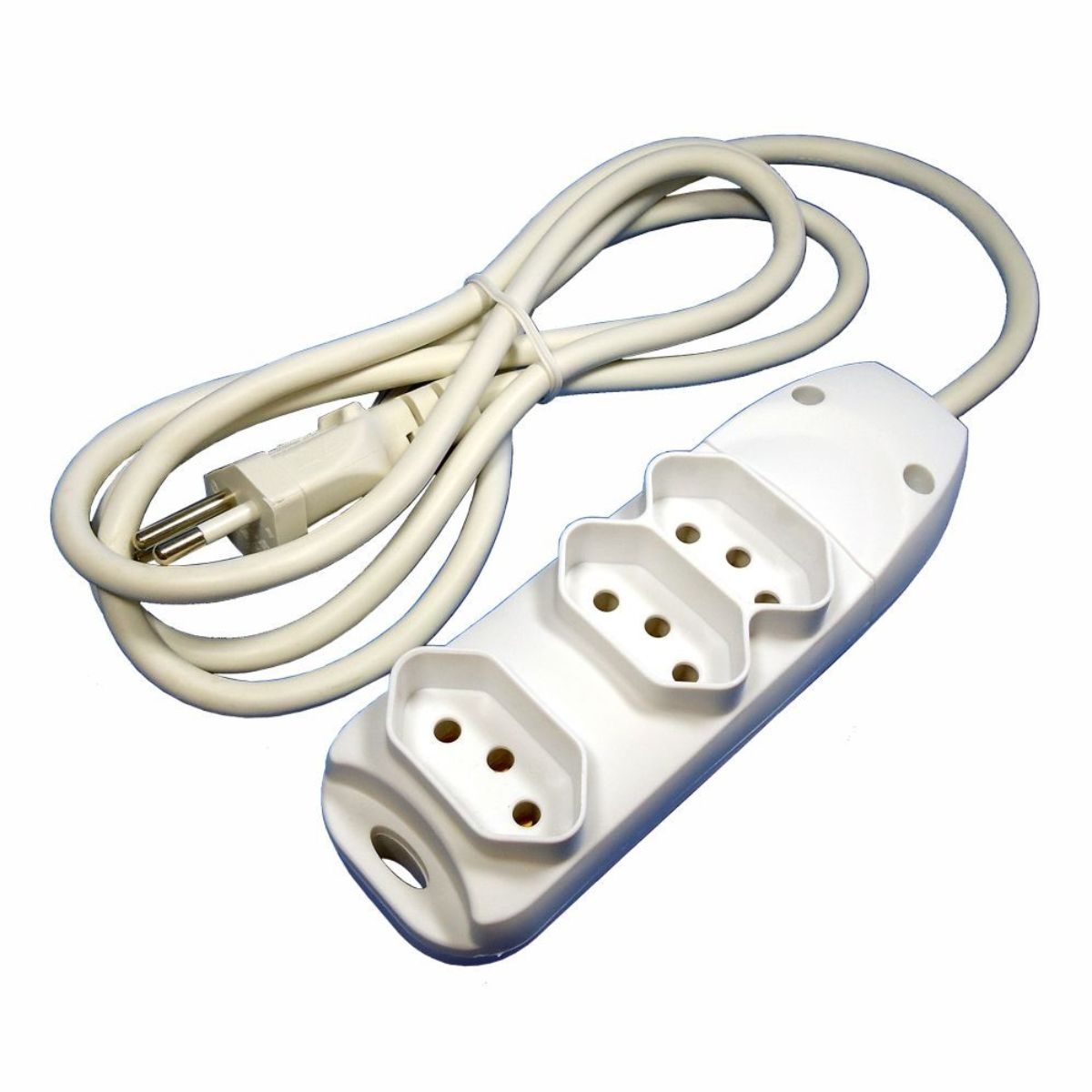 Extensão Elétrica 3 Tomadas 2 Pinos + Fio Terra 3m 10a Key West