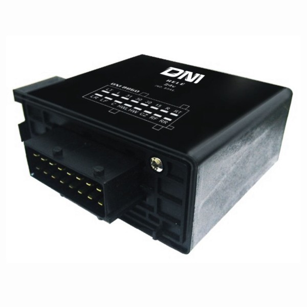 Encontraproduto.com.br - RELE PISCA ALERTA SCANIA 24V. 16 TERMINAIS COM SUPORTE - DNI8860