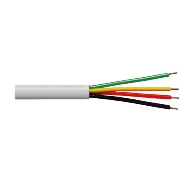 Encontraproduto.com.br - Cabo para Alarme/Interfonia 4 Vias Coloridas Dni 20 Metros
