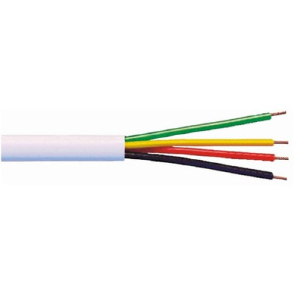 Encontraproduto.com.br - Cabo para Alarme/Interfonia 4 Vias Coloridas Dni 20 Metros