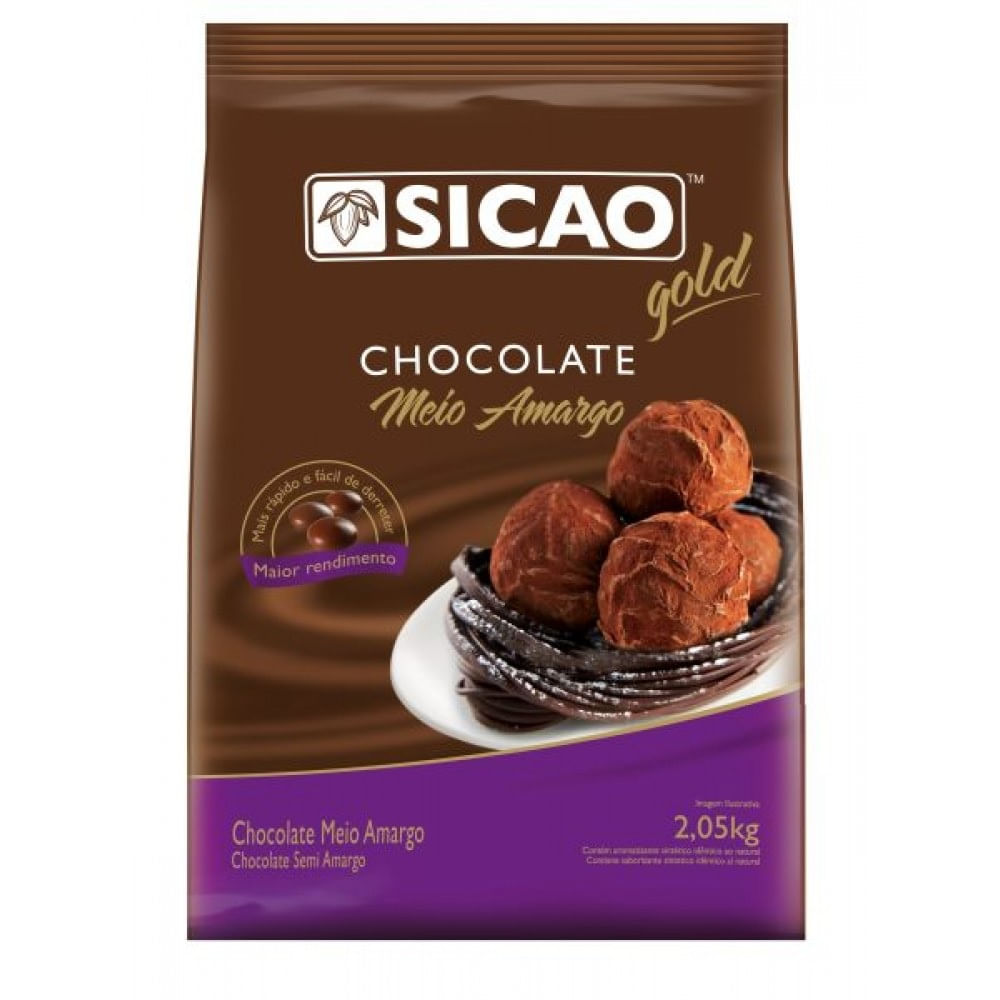 Encontraproduto.com.br - Chocolate Meio Amargo Nobre 2,05kg SICAO