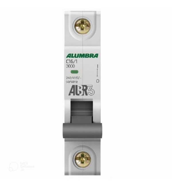 Disjuntor Unipolar Alumbra C16/1 ALBR3 Curva C 3kA 16A