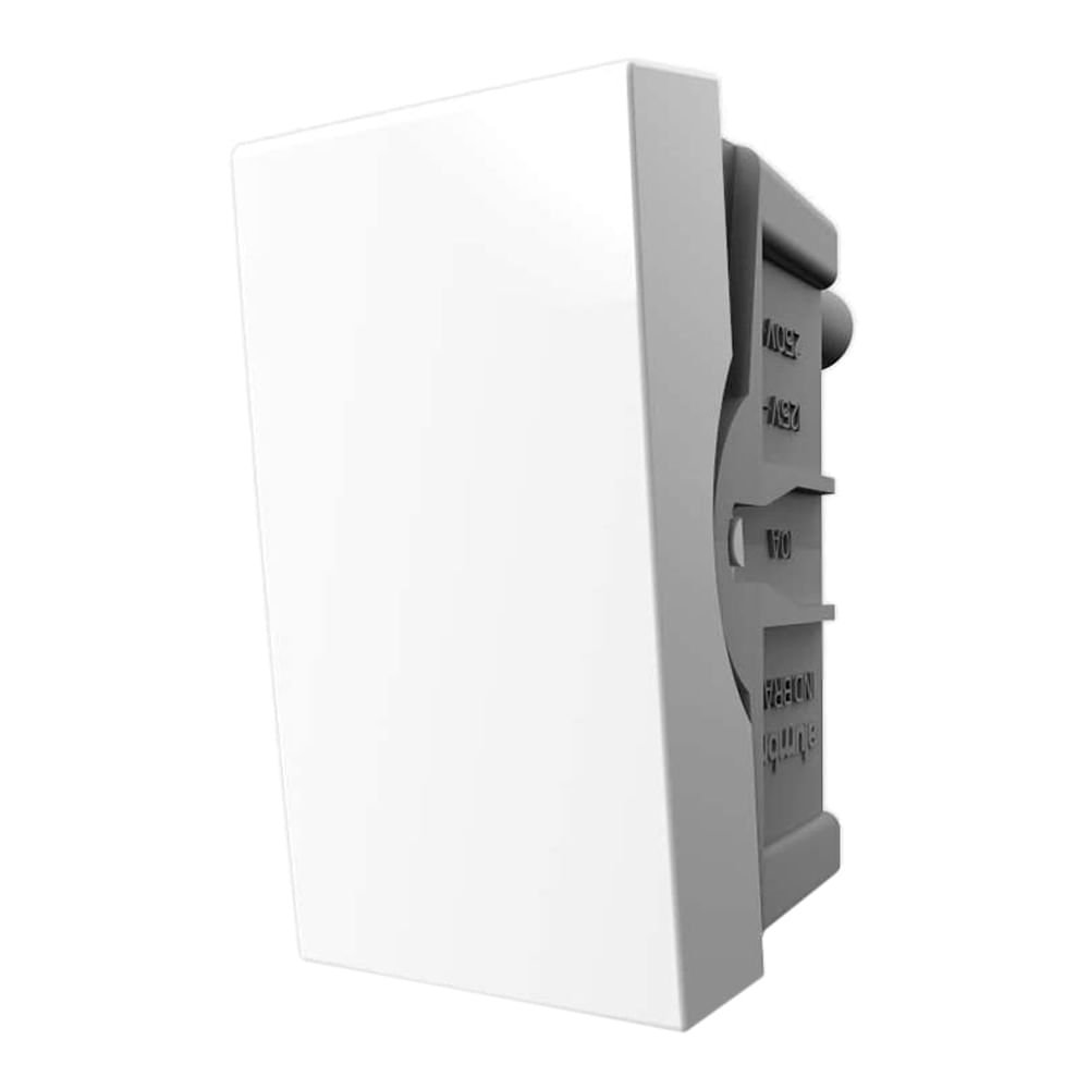 Encontraproduto.com.br - Modulo Interruptor Simples Alumbra Inovapro 25A Bipolar Branco