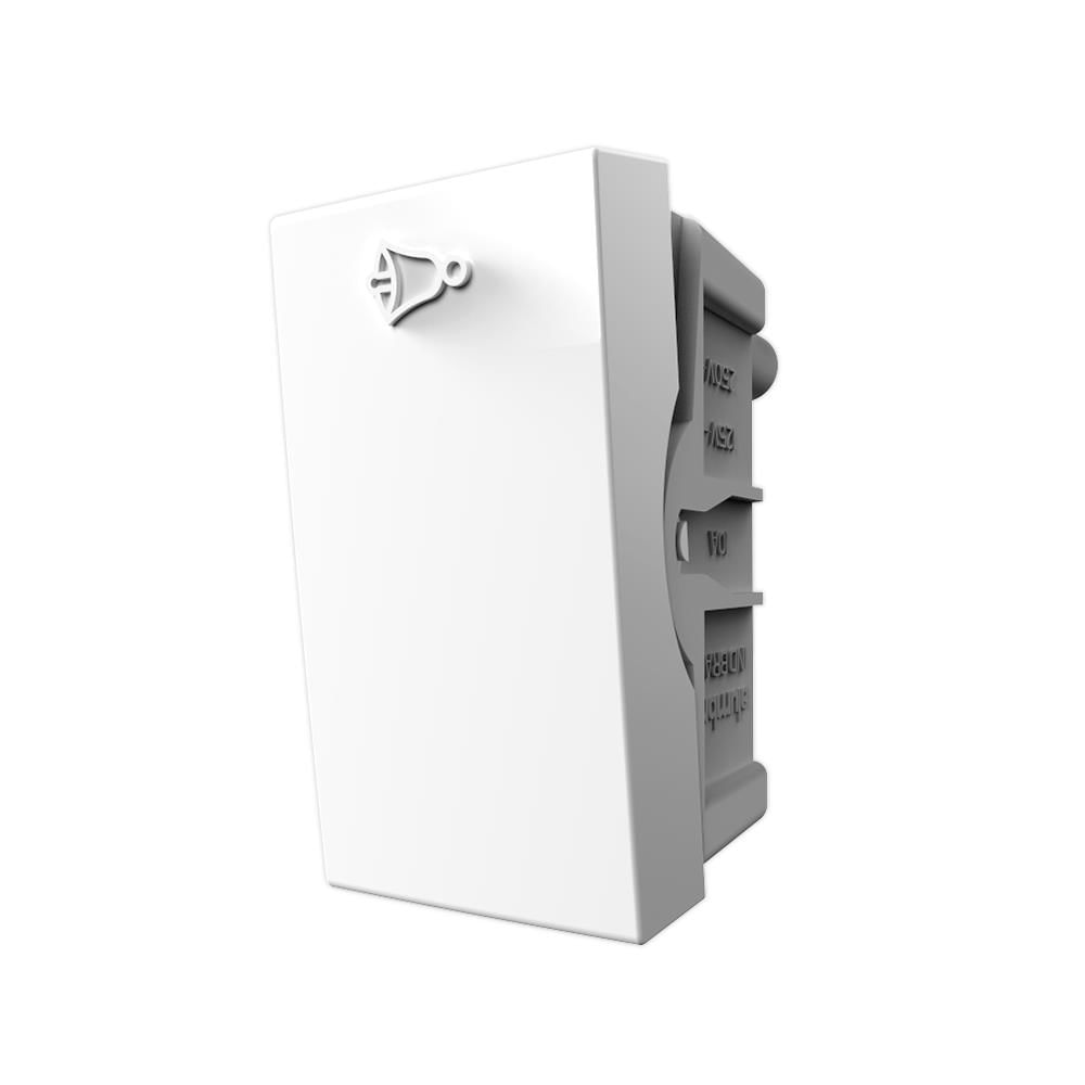 Módulo Pulsador Campainha 10A/250V 250V Branco Modulopro