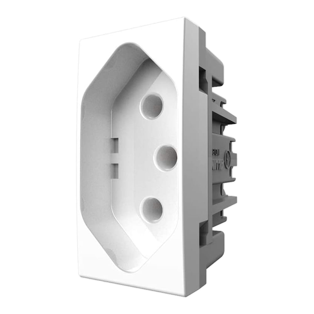 Encontraproduto.com.br - Módulo Tomada 2P+T 20A/250V Branco Modulopro