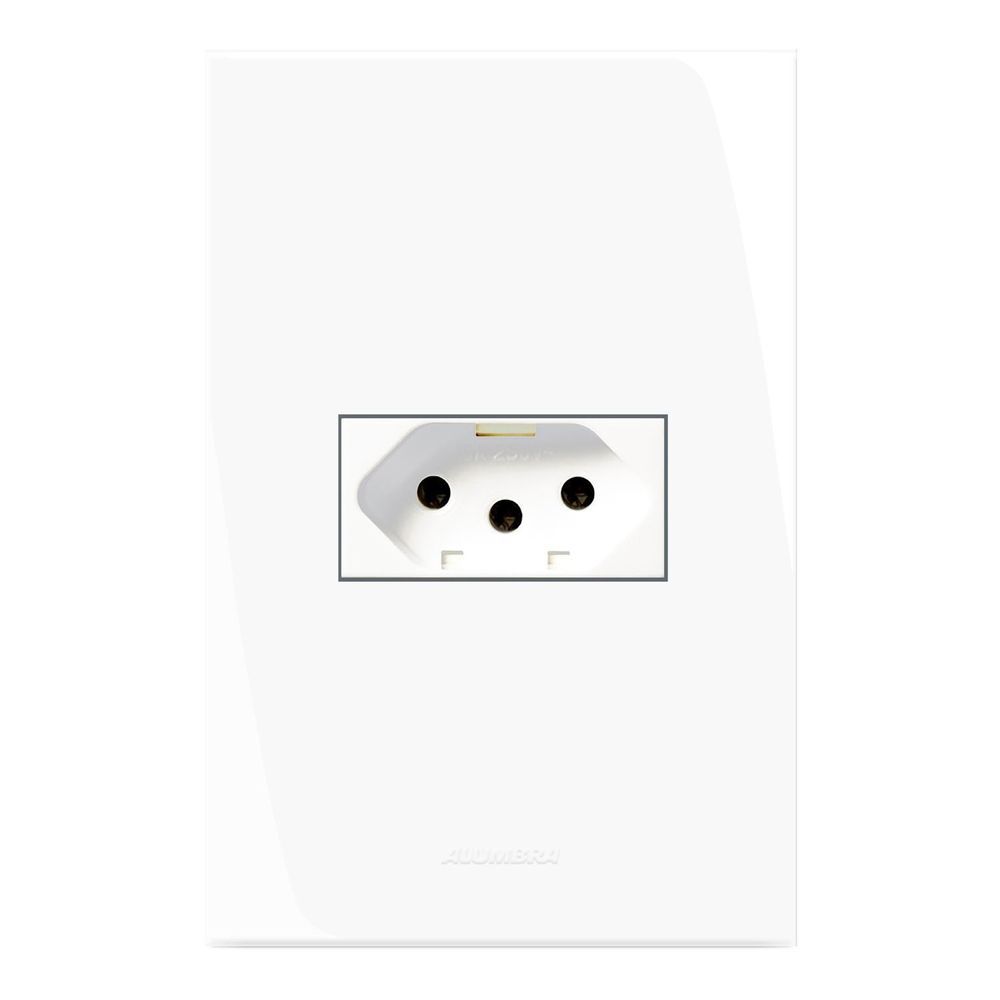 Encontraproduto.com.br - Conjunto Montado Tomada 2P+T 20A-250V Pb Branco Inova Pro Alumbra