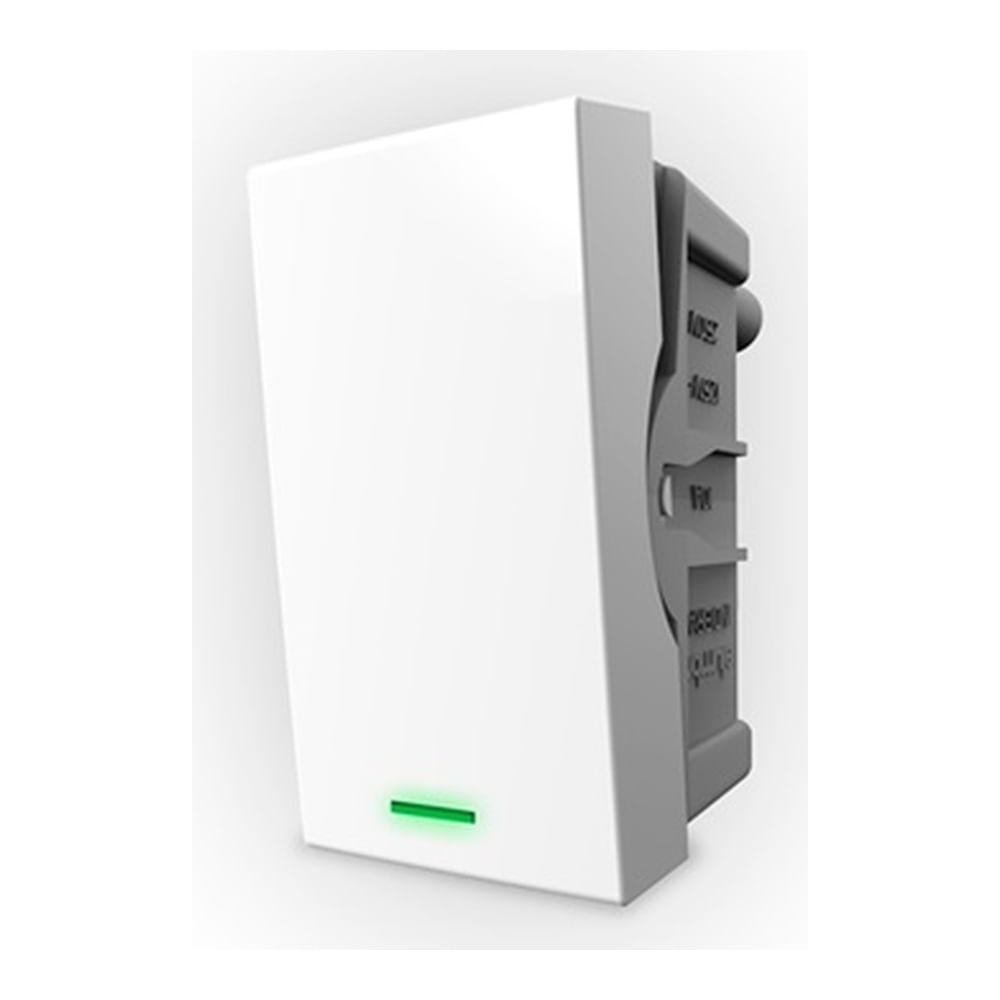 Encontraproduto.com.br - Módulo Interruptor Simples Alumbra Inovapro Luz 10A Branco