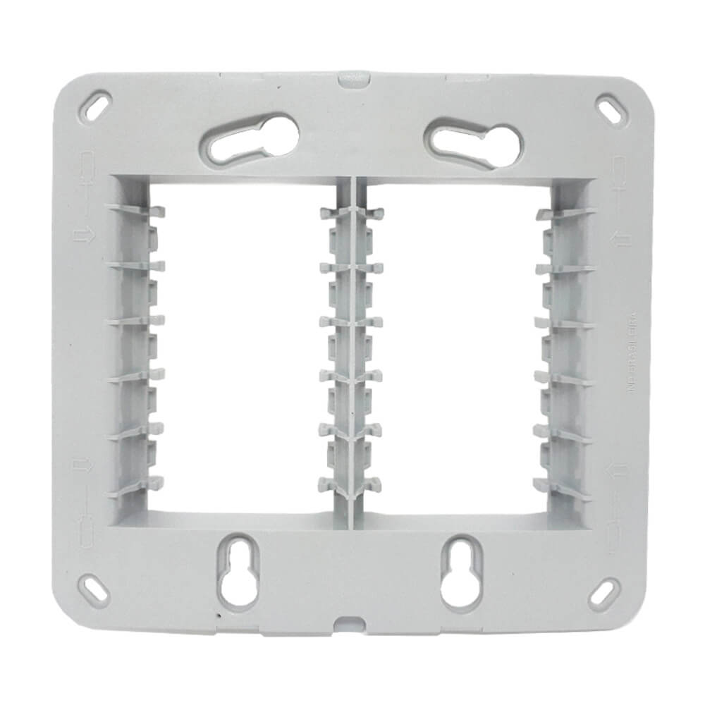 Encontraproduto.com.br - Placa 4 Módulos Com Suporte Gracia 4x4 Branco Alumbra