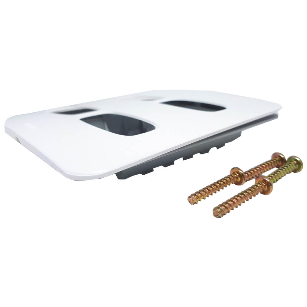 Encontraproduto.com.br - Placa 4 Módulos Com Suporte Gracia 4x4 Branco Alumbra