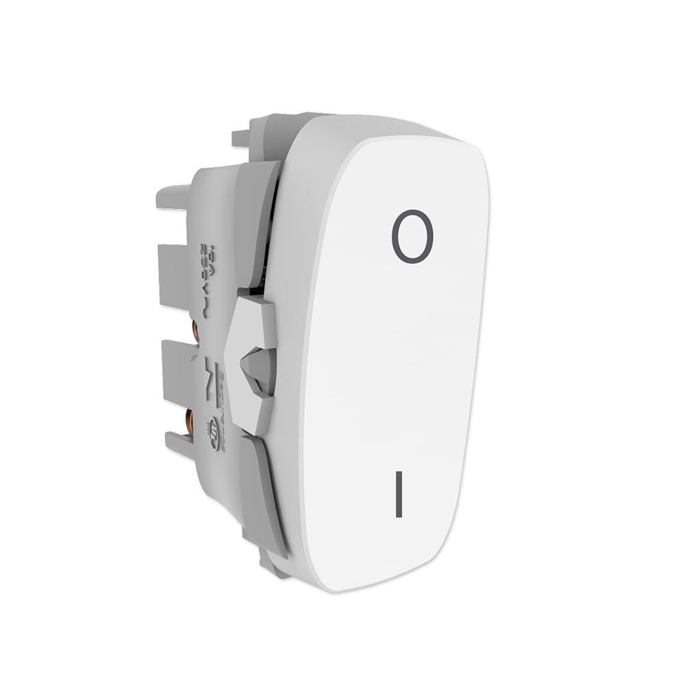 Encontraproduto.com.br - Modulo Interruptor Bipolar Simples Branco - 85311 Alumbra