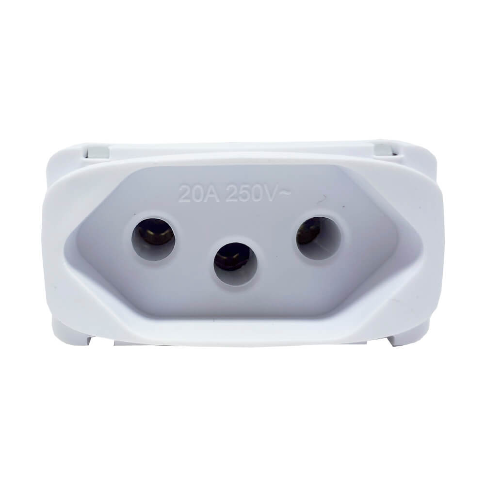 Encontraproduto.com.br - Módulo Tomada Alumbra Gracia 2PxT 20A