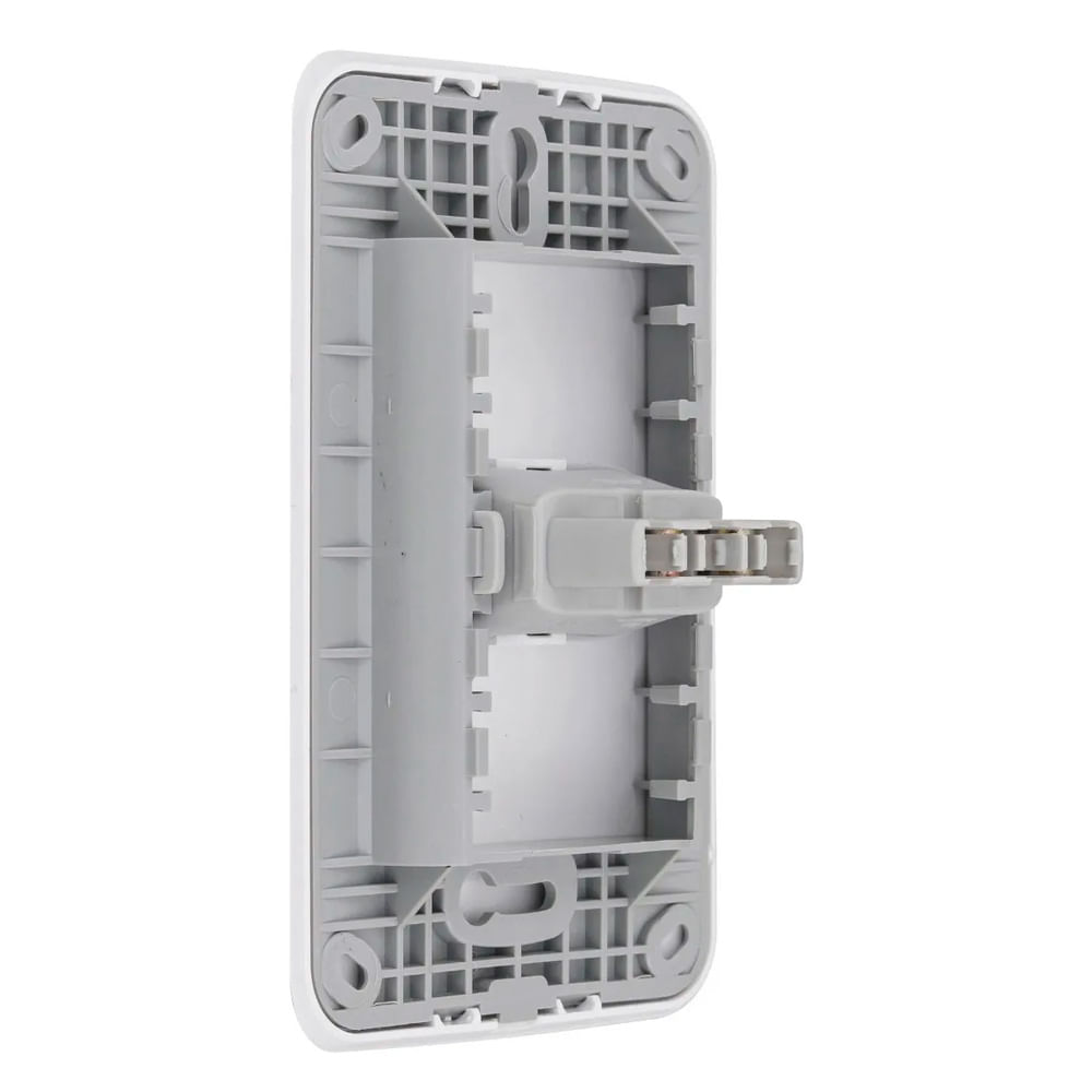 Encontraproduto.com.br - Conjunto 1 Tomada 10A 250V~ Linha Gracia 4x2cm  Branco Alumbra