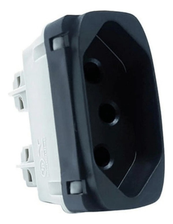 Modulo Tomada Alumbra Gracia Maxx 2P+T 20A Black