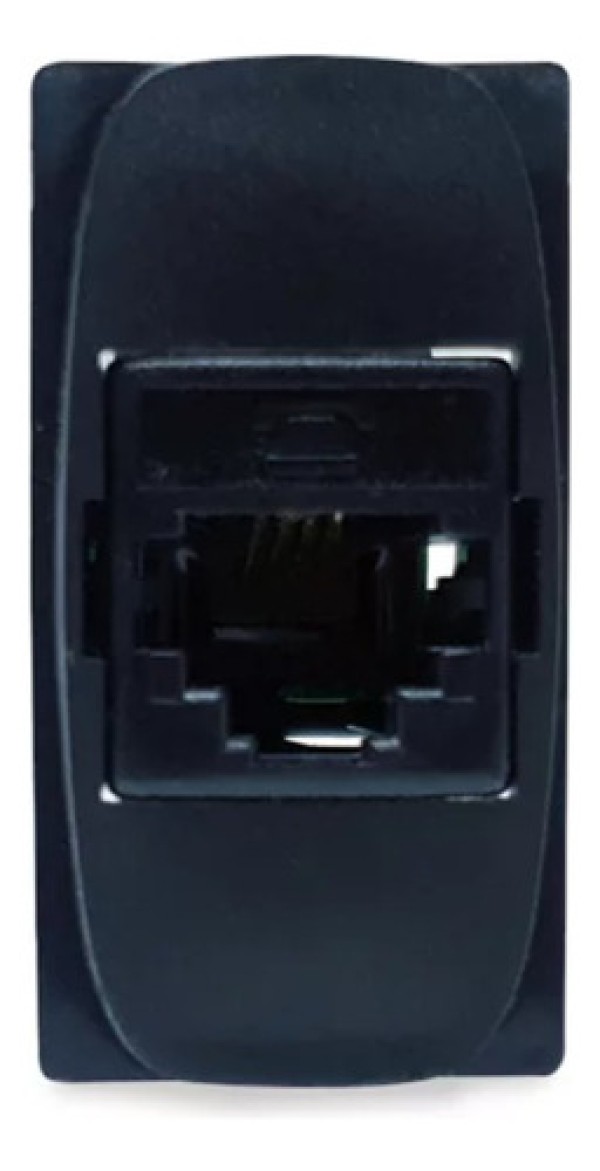 Módulo Tomada Telefone Rj11 4 Fios Black Piano Gracia Maxx Alumbra