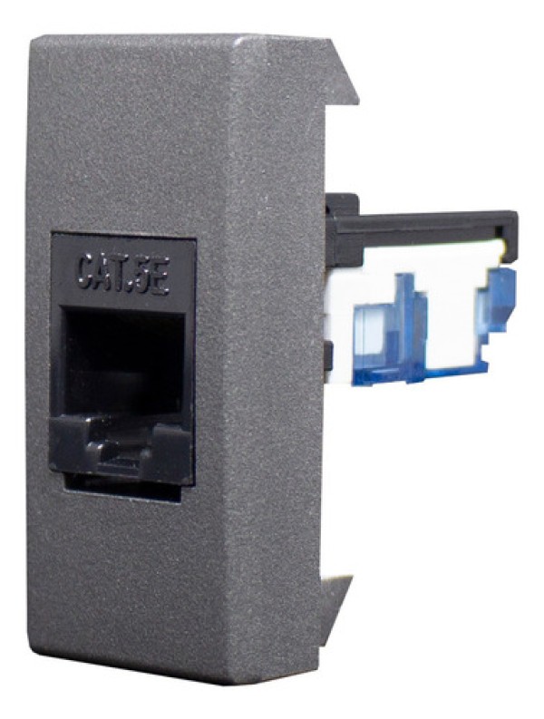 TOMADA RJ45 CAT 5E INOVA PRÓ CLASS GRAFITE