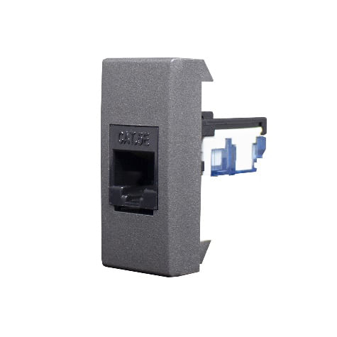 Encontraproduto.com.br - TOMADA RJ45 CAT 5E INOVA PRÓ CLASS GRAFITE