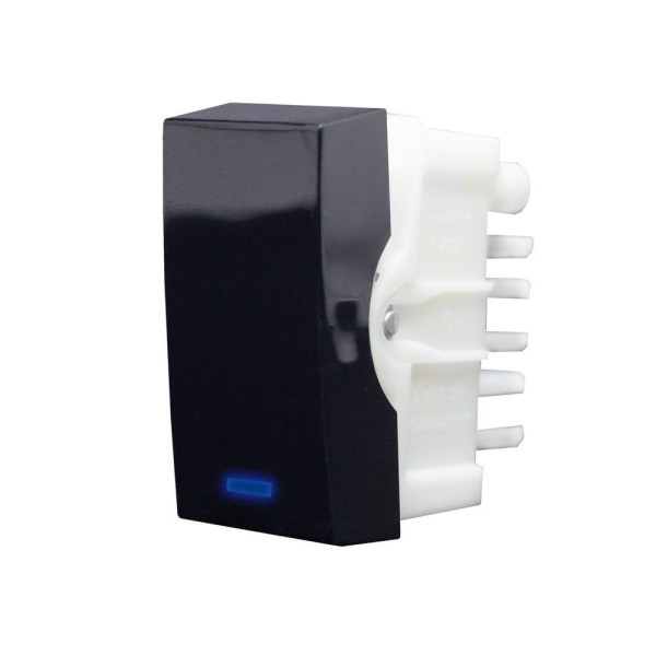 Módulo Interruptor Paralelo Com Luz Inova Pro Class Alumbra Black Piano