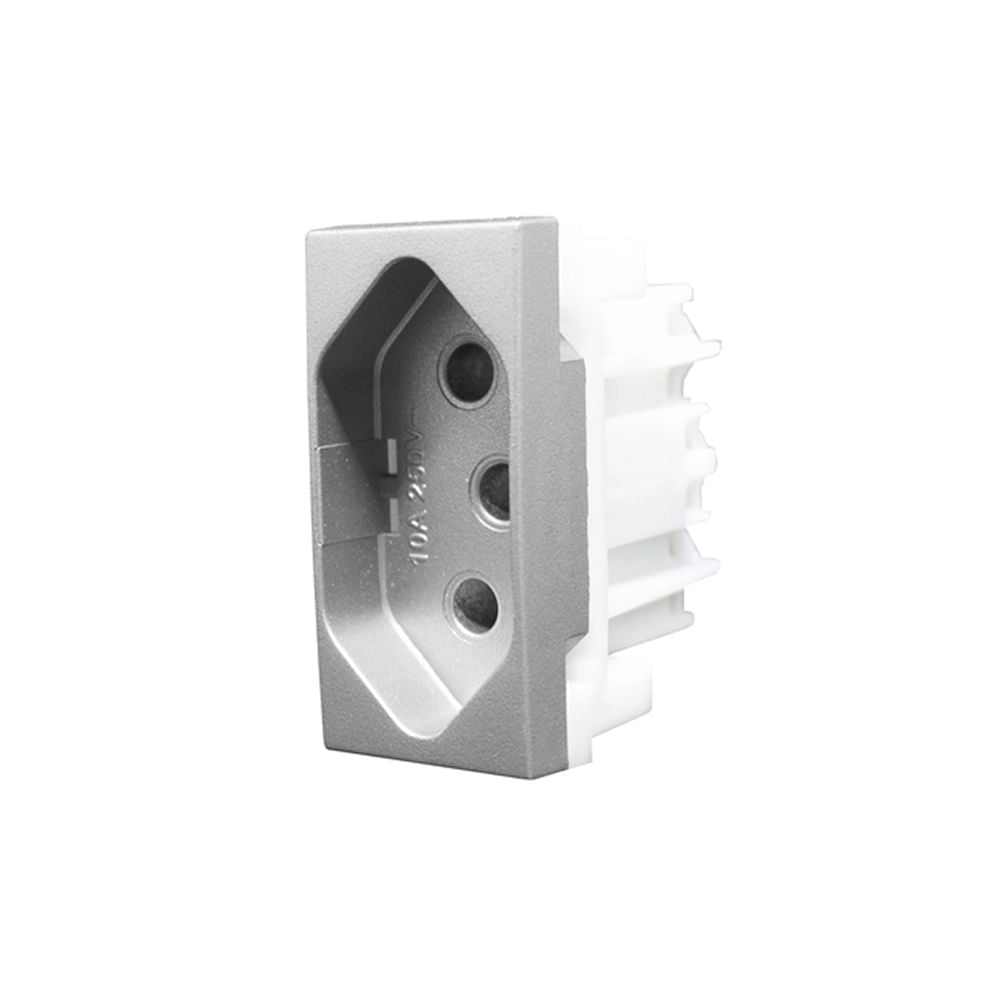 Encontraproduto.com.br - Módulo Tomada 2P+T 20A 250V Pb Titanium Inova Pro Class Alumbra