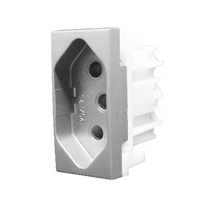 Encontraproduto.com.br - Módulo Tomada 2P+T 20A 250V Pb Titanium Inova Pro Class Alumbra