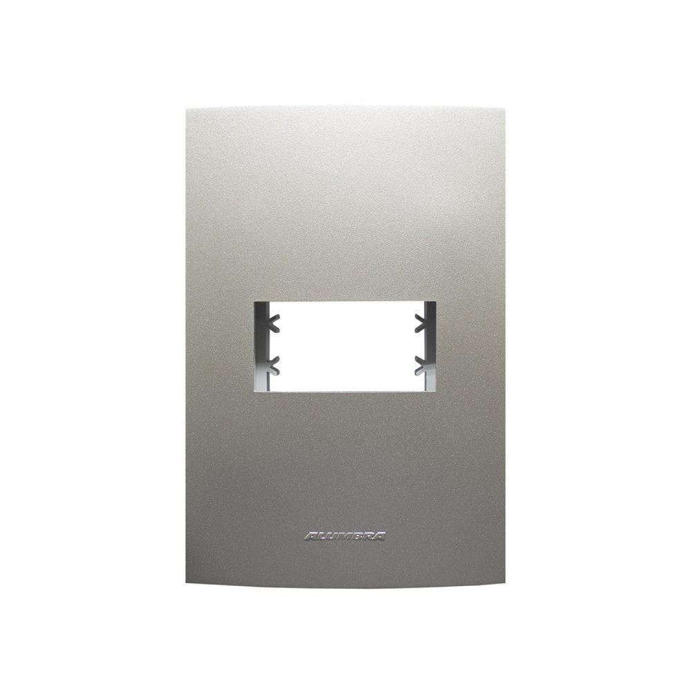 Encontraproduto.com.br - Placa 4X2 Para 1 Módulo Com Suporte Titanium Inova Pro Class Alumbra