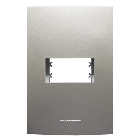 Encontraproduto.com.br - Placa 4X2 Para 1 Módulo Com Suporte Titanium Inova Pro Class Alumbra