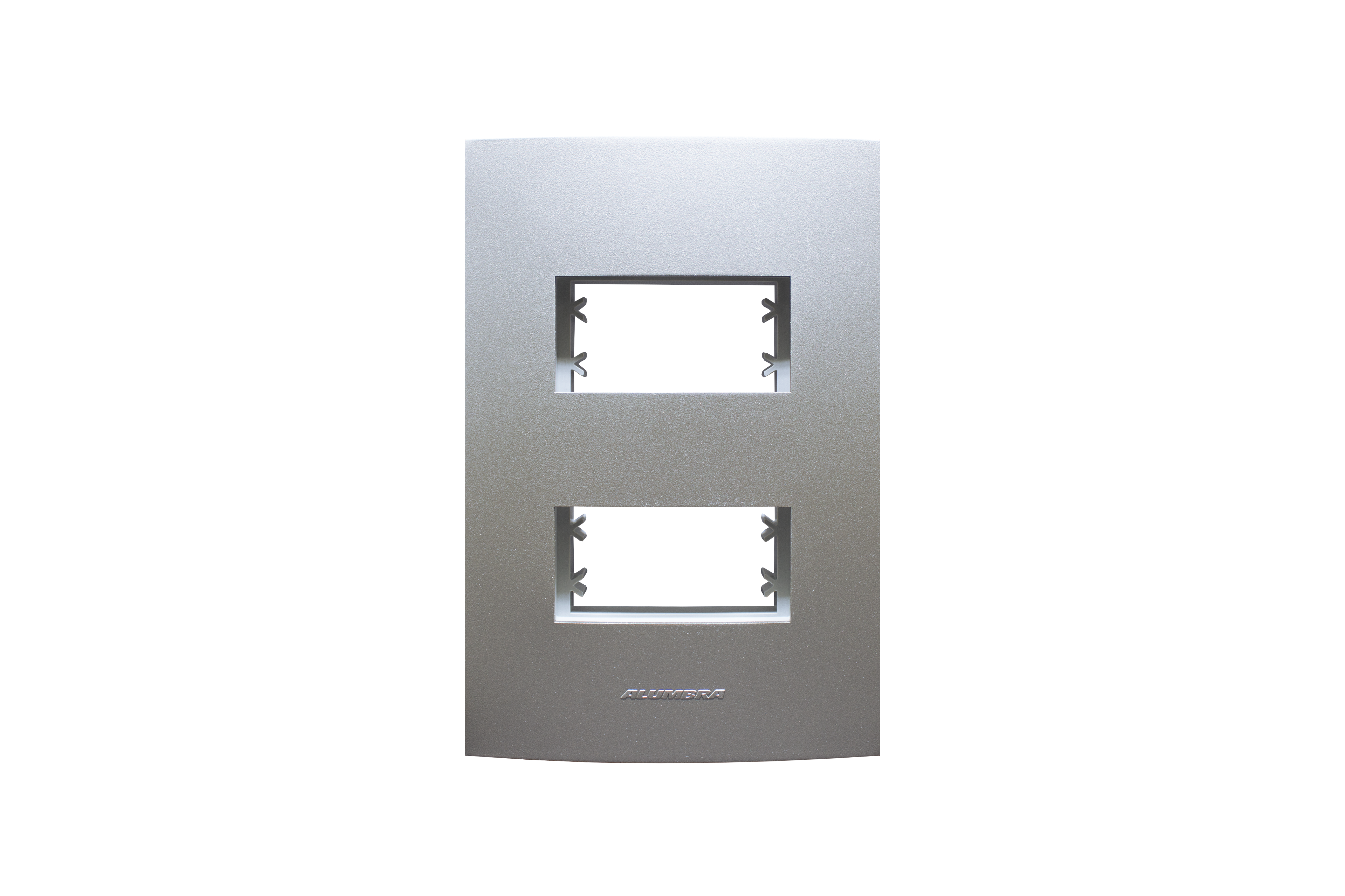 Encontraproduto.com.br - Placa 4x2 Para 2 Módulos Com Suporte Titanium Inova Pro Class Alumbra