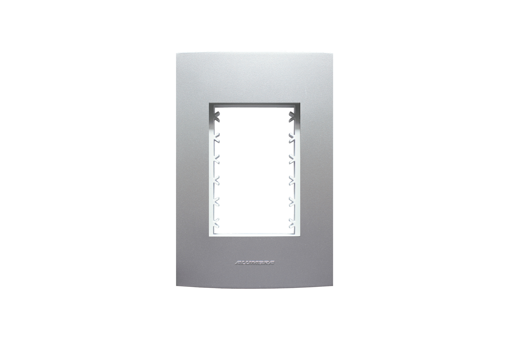 Encontraproduto.com.br - Placa 4x2 Para 3 Módulos Com Suporte Titanium Inova Pro Class Alumbra