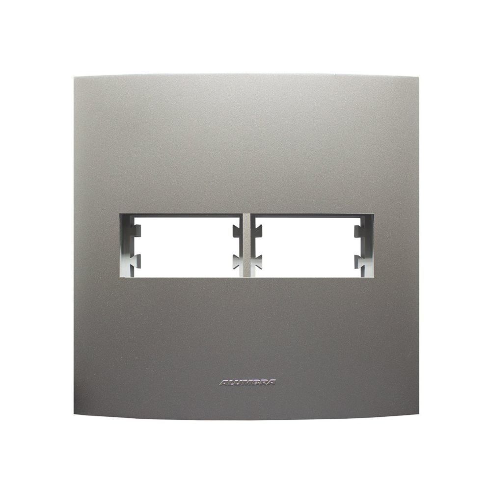 Encontraproduto.com.br - Placa 4X4 Para 2 Módulos Separados Com Suporte Titanium Inova Pro Class Alumbra