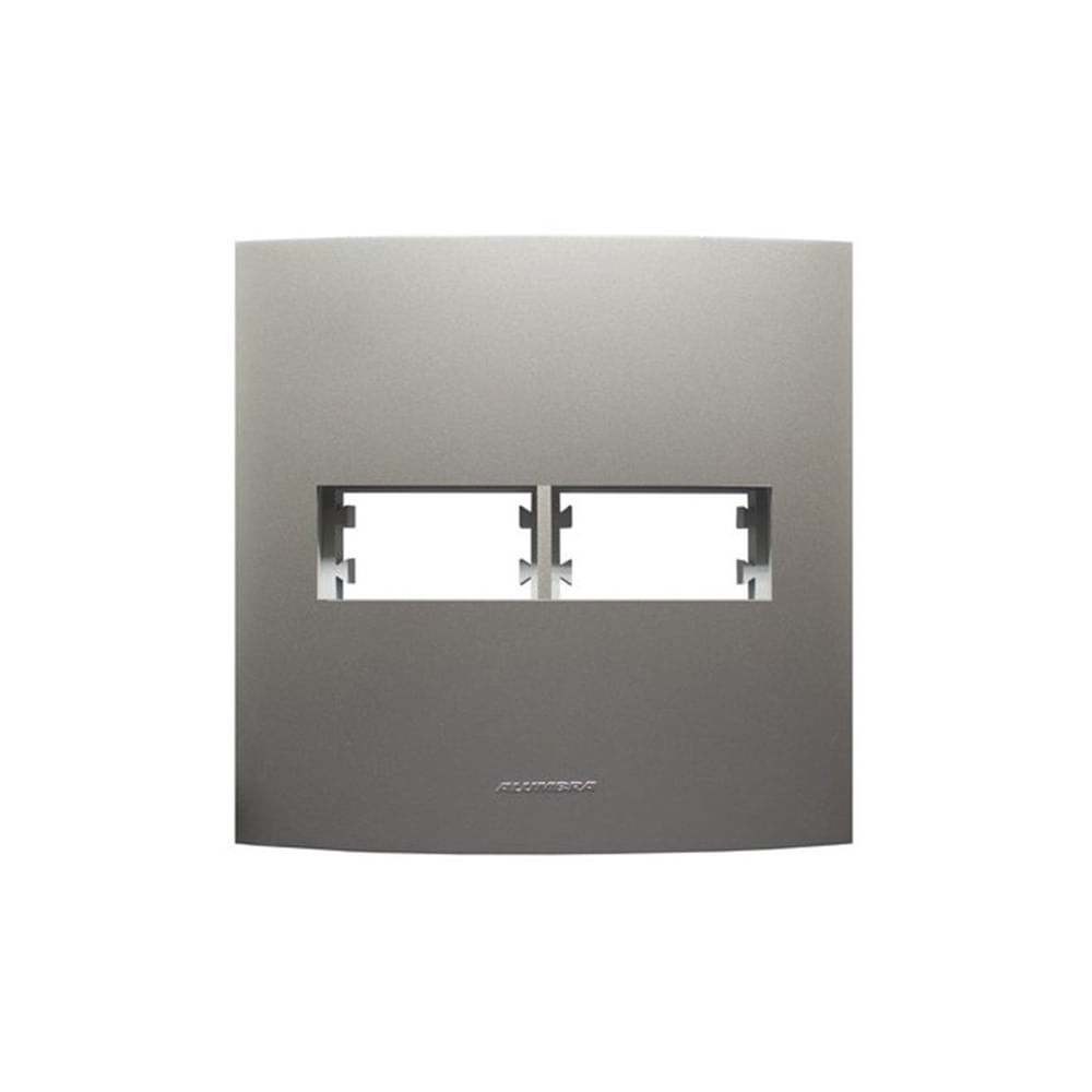 Encontraproduto.com.br - Placa 4X4 Para 2 Módulos Separados Com Suporte Titanium Inova Pro Class Alumbra