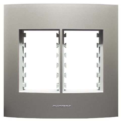 Encontraproduto.com.br - Placa 4X4 Para 6 Módulos Separados Com Suporte Titanium Inova Pro Class Alumbra