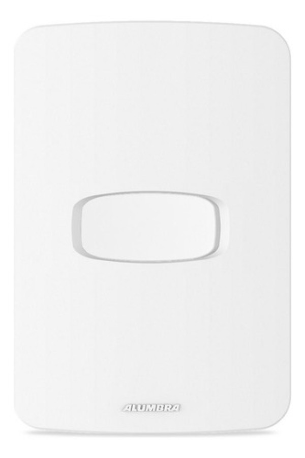 Interruptor Alumbra 4x2 Simples com Placa 10A NBR 5410 Branco 250V