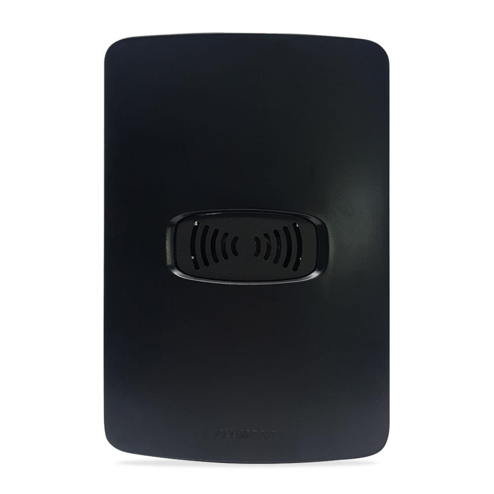 Campainha Embutir Cigarra Com Placa 4X2 Preta Gracia Maxx Alumbra 85686Nbr 5410