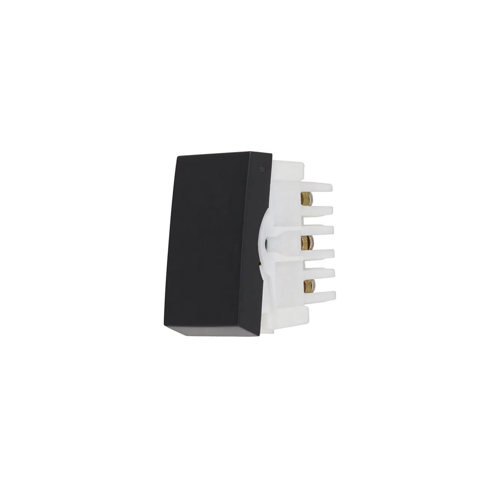 Encontraproduto.com.br - Módulo Interruptor Bipolar Paralelo Preto Inova Pro Class Alumbra Preto ébano