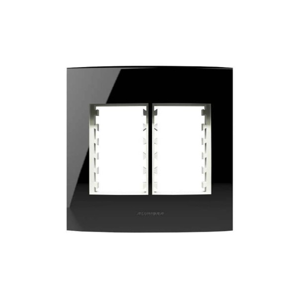 Placa 4x4 6 Modulos Inova Black Piano - Alumbra