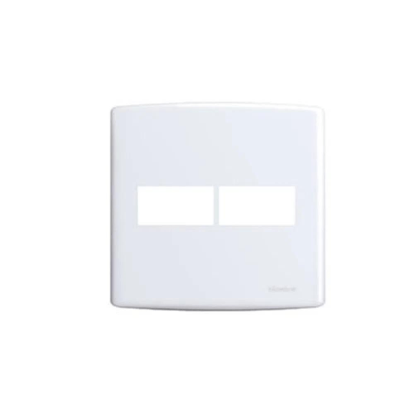 Placa 4X4 Para 2 Módulos Separados Com Suporte Branco Siena Alumbra