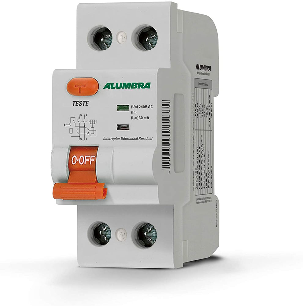 Interruptor bipolar diferencial residual 40/2 Alumbra