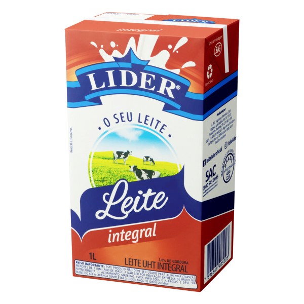 Encontraproduto.com.br - Leite Longa Lider Integral TP com 1L