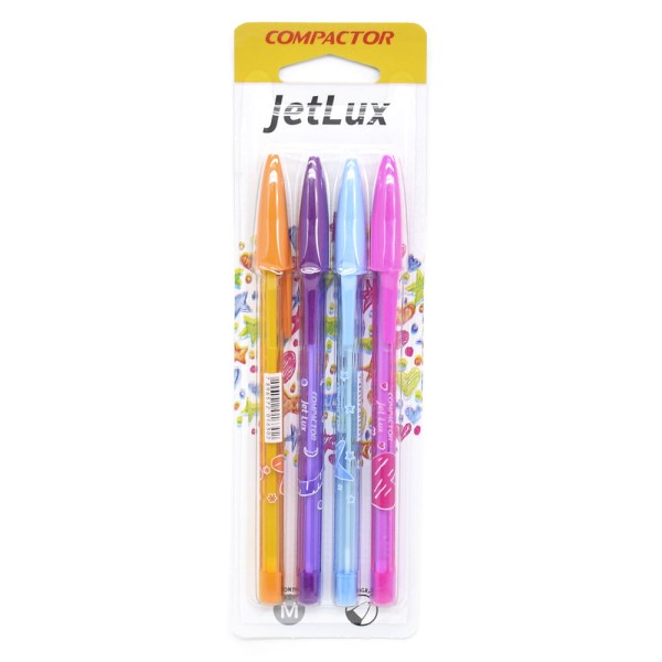 Encontraproduto.com.br - Caneta Esferográfica 4 Cores Jetlux