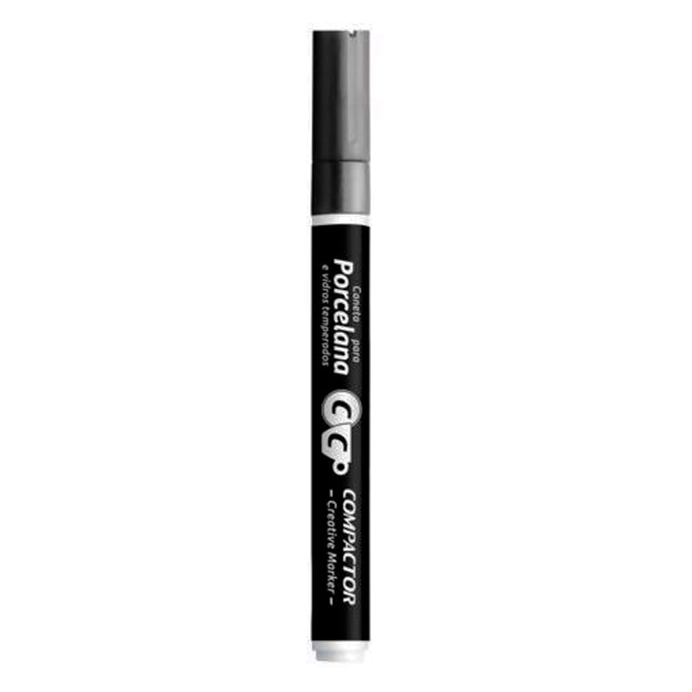 Encontraproduto.com.br - Caneta para Porcelana e Vidros Temperados Compactor Creative Maker 3 mm – Cor: Prata