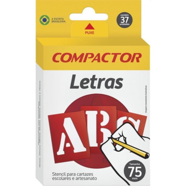 Letras Vazada Abc 45mm Compactor