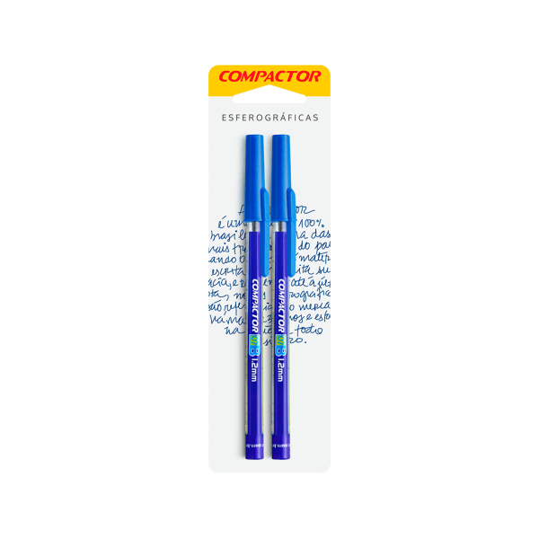 Encontraproduto.com.br - CANETA ESF. 07B 1.2MM BL C/2 AZ R.1869624