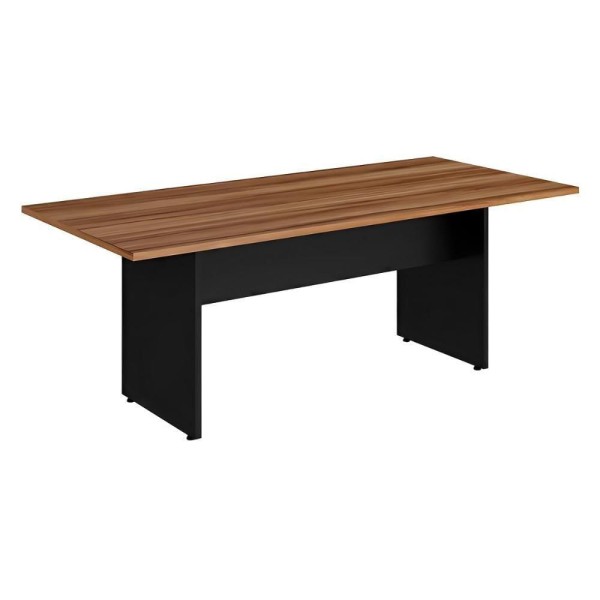 Encontraproduto.com.br - Mesa De Reunião Escritório 4 Lugares 1,60m X 80cm Tampo 30mm sevilha Com Preto