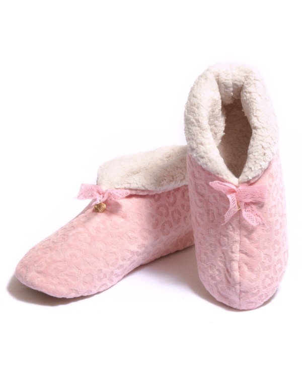 Encontraproduto.com.br - Pantufa Bota Panther Cotton Day Plush com Carapinha rosa